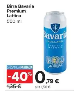 Carrefour Birra Bavaria Premium Lattina offerta