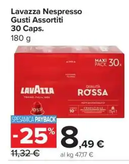 Carrefour Lavazza Nespresso Gusti Assortiti 30 Caps offerta