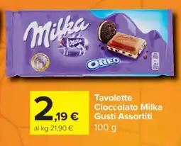 Carrefour Tavolette Cioccolato Milka Gusti Assortiti offerta