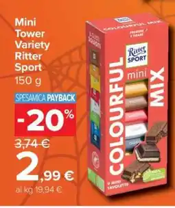 Carrefour Mini Tower Variety Ritter Sport offerta