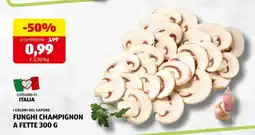 ALDI FUNGHI CHAMPIGNON A FETTE 300 G offerta