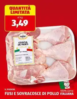 ALDI IL PODERE FUSI E SOVRACOSCE DI POLLO offerta