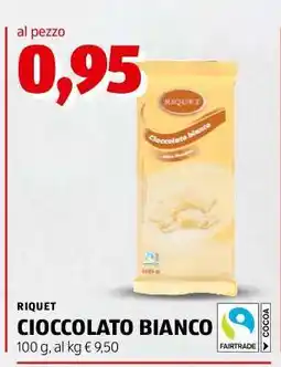 ALDI RIQUET CIOCCOLATO BIANCO offerta