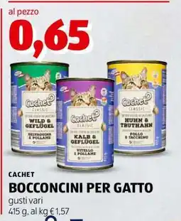 ALDI CACHET BOCCONCINI PER GATTO offerta