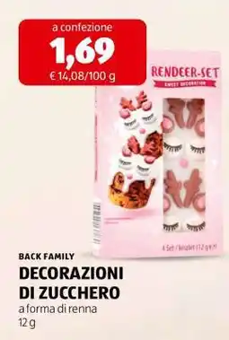 ALDI BACK FAMILY DECORAZIONI DI ZUCCHERO offerta