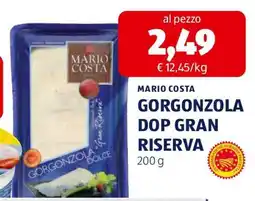 ALDI MARIO COSTA GORGONZOLA DOP GRAN RISERVA offerta