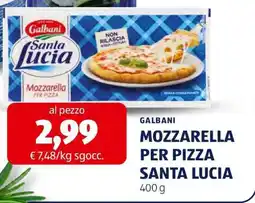 ALDI GALBANI MOZZARELLA PER PIZZA SANTA LUCIA offerta