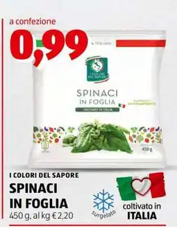 ALDI SPINACI IN FOGLIA offerta