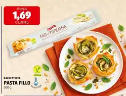 ALDI BACKETTERIA PASTA FILLO offerta