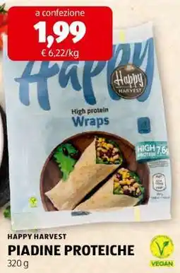 ALDI HAPPY HARVEST PIADINE PROTEICHE offerta