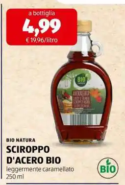 ALDI BIO NATURA SCIROPPO D'ACERO BIO offerta