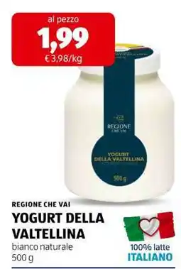 ALDI YOGURT DELLA VALTELLINA offerta
