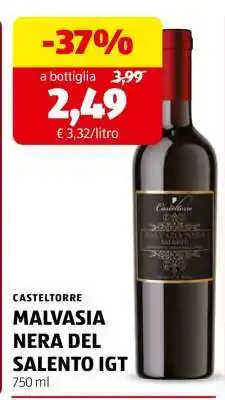 ALDI CASTELTORRE MALVASIA NERA DEL SALENTO IGT offerta