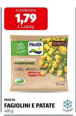 ALDI FROSTA FAGIOLINI E PATATE offerta
