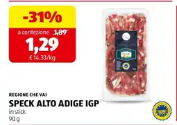 ALDI Speck Alto Adige IGP offerta