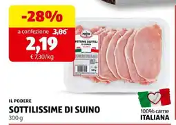 ALDI IL PODERE SOTTILISSIME DI SUINO offerta