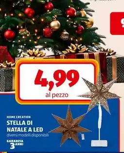 ALDI STELLA DI NATALE A LED offerta
