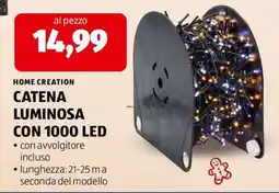 ALDI CATENA LUMINOSA CON 1000 LED offerta
