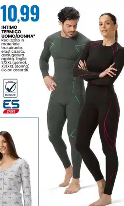 Eurospin Intimo termico uomo/donna offerta
