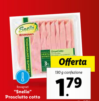 Lidl Snello Prosciutto cotto offerta