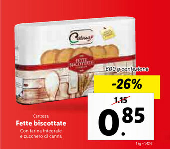 Lidl Fette Biscottate offerta