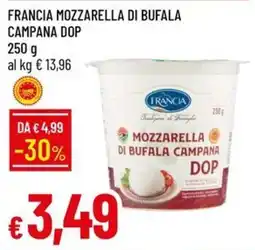 Galassia Mozzarella di bufala campana DOP Francia offerta