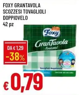 Galassia Foxy GranTavola Scozzesi offerta
