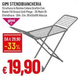 Galassia Gimi stendibiancheria offerta