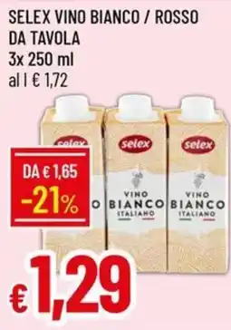 Galassia Selex vino bianco offerta