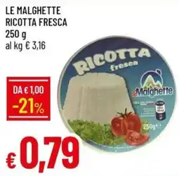 Galassia Ricotta fresca Malghette offerta