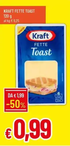 Galassia Kraft Fette Toast offerta