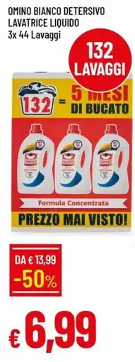 Galassia Omino bianco detersivo lavatrice liquido offerta