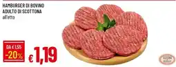 Galassia Hamburger di bovino adulto di Scottona offerta