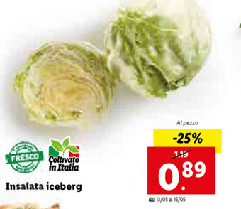 Lidl Insalata iceberg offerta