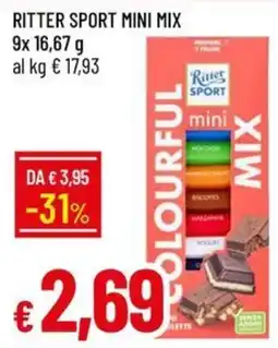 Galassia Ritter Sport Colourful Mini Mix offerta