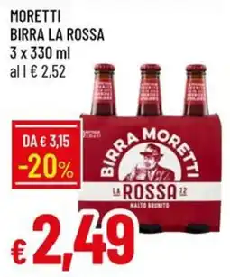 Galassia Birra Moretti La Rossa offerta