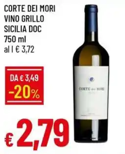 Galassia Corte dei Mori Vino Grillo offerta