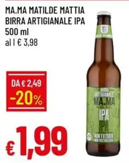 Galassia Ma.ma Matilde Mattia Birra Artigianale IPA offerta