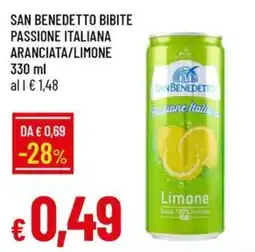 Galassia San Benedetto bibite passione italiana aranciata/limone offerta