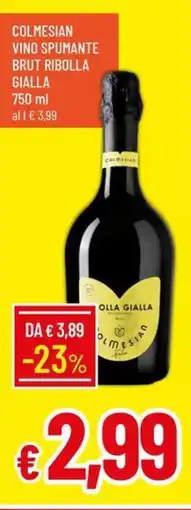 Galassia Colmesian vino spumante brut ribolla gialla offerta
