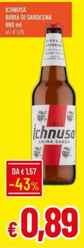 Galassia Ichnusa birra di Sardegna offerta
