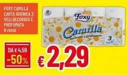 Galassia Foxy Camilla carta igienica offerta