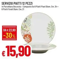 Galassia Servizio piatti 12 pezzi offerta