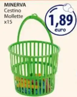 Acqua & Sapone Minerva cestino mollette offerta