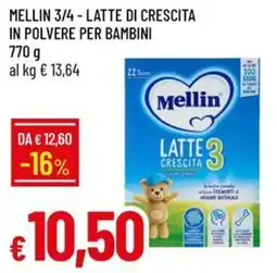 Galassia Mellin Latte di crescita 3 offerta