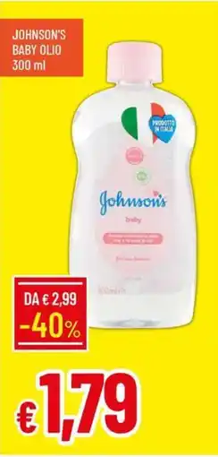 Galassia Johnson's baby olio offerta