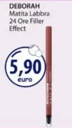 Acqua & Sapone Deborah Matita Labbra 24 Ore Filler Effect offerta