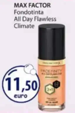 Acqua & Sapone Max Factor Fondotinta All Day Flawless Climate offerta