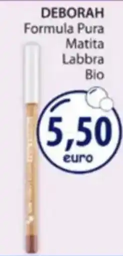 Acqua & Sapone Deborah Formula Pura Matita Labbra Bio offerta