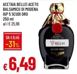 Galassia Aceto balsamico di Modena IGP 5 Scudi Oro Bellei offerta